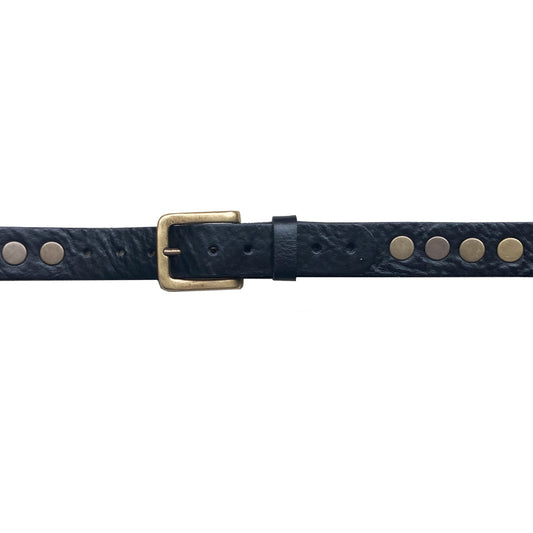 Large Rivets All Around - Black Antique Brass