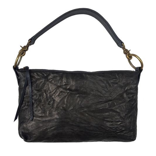 Slouchy Bag - Black Crinkle