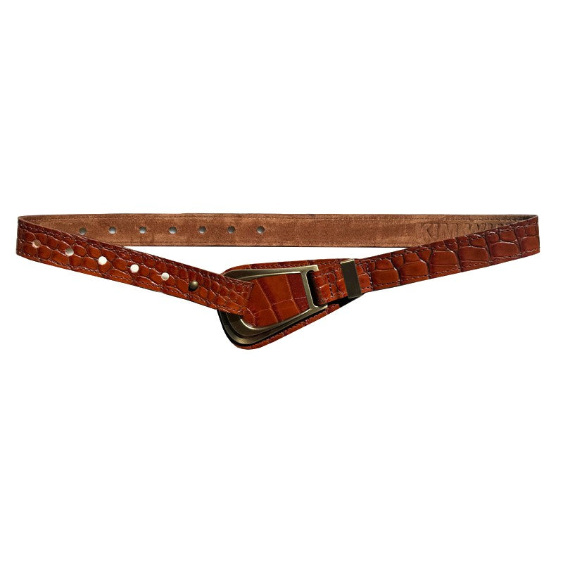 Three Ways Convertible - Cognac Croc