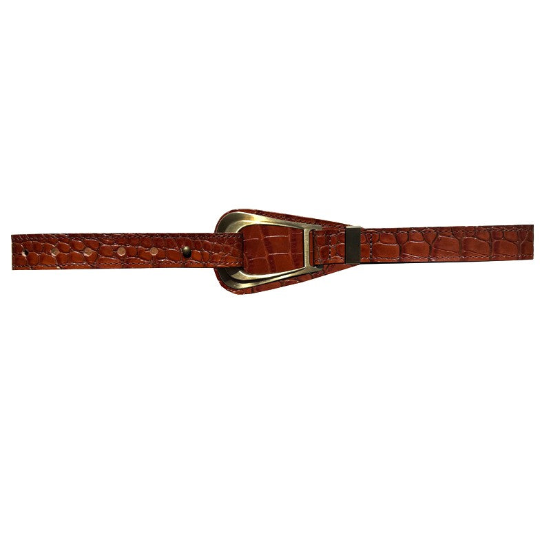 Three Ways Convertible - Cognac Croc