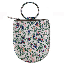 Load image into Gallery viewer, Mini Ring Wristlet - Tiny Floral
