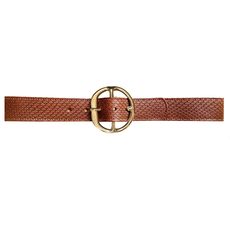 Chunky HIP PANT Belt - Cognac Molecular