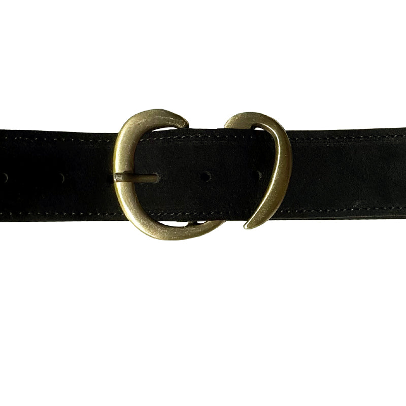 French Curve - Black Suede
