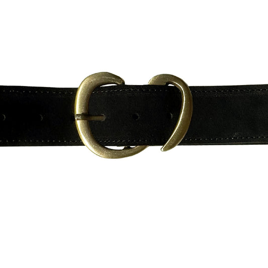 French Curve - Black Suede