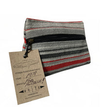 Load image into Gallery viewer, Cosmetic Bag - Grey Stripe 1978
