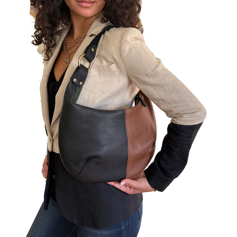 Hobo Bag -  Black & Brown
