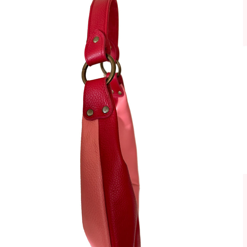Hobo Bag -  Red & Pink