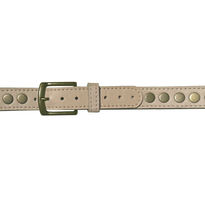 Large Rivets All Around - Bone wAntique Brass