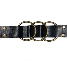 Load image into Gallery viewer, Triple Ring Belt - Black
