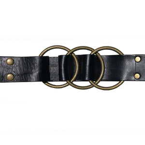 Triple Ring Belt - Black