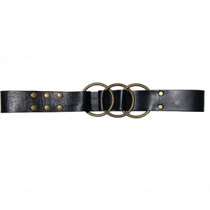 Triple Ring Belt - Black