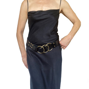 Triple Ring Belt - Black