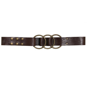 Triple Ring Belt - Chocolate