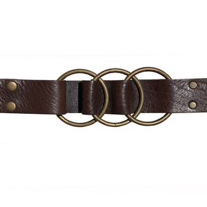 Triple Ring Belt - Chocolate