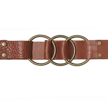 Load image into Gallery viewer, Triple Ring Belt - Cognac
