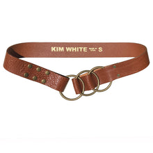 Load image into Gallery viewer, Triple Ring Belt - Cognac
