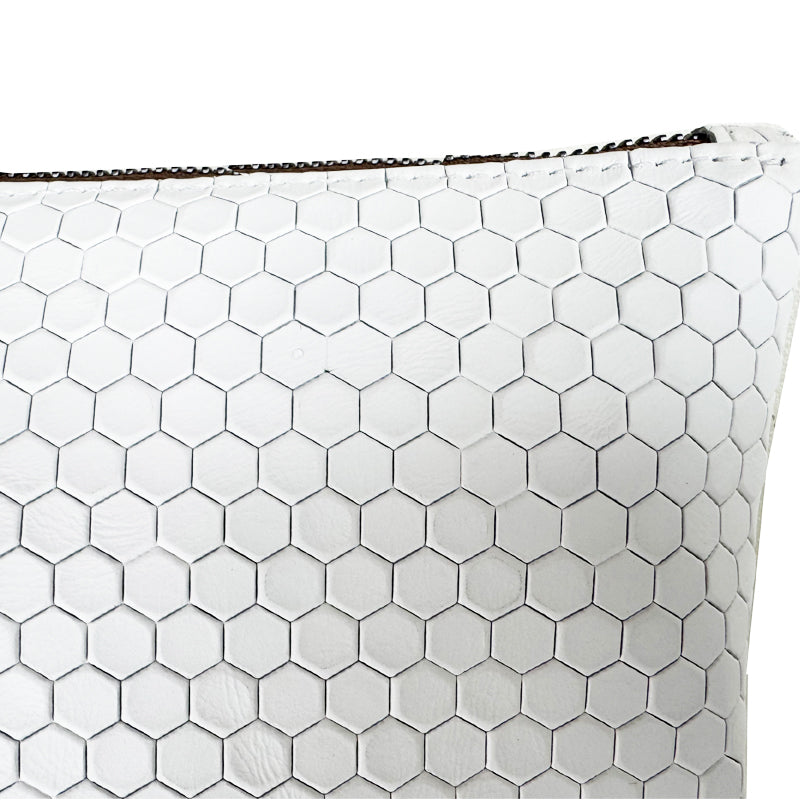 Ring Clutch - White Honeycomb