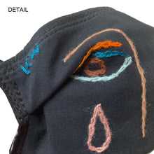 Load image into Gallery viewer, Artist Collab - Black #33 Womans Mask
