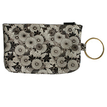 Load image into Gallery viewer, Ring Clutch - B&amp;W Floral Printed Fur
