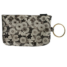 Load image into Gallery viewer, Ring Clutch - B&amp;W Floral Printed Fur
