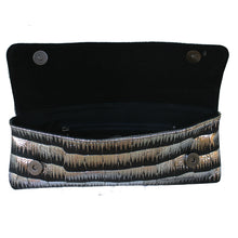 Load image into Gallery viewer, Baguette Clutch  - Silver Tinsel
