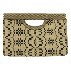 Cut-Out Clutch - Wheat Basketweave 1975