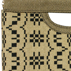 Cut-Out Clutch - Wheat Basketweave 1975