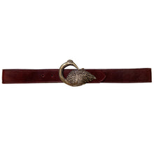 Load image into Gallery viewer, Bird Belt - Burgundy
