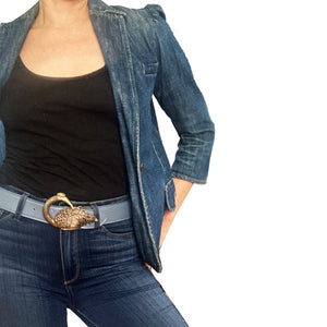 Bird Belt - Powder Blue
