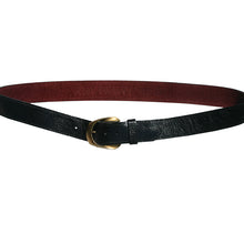 Load image into Gallery viewer, Inverted Ribbon -Black Leather
