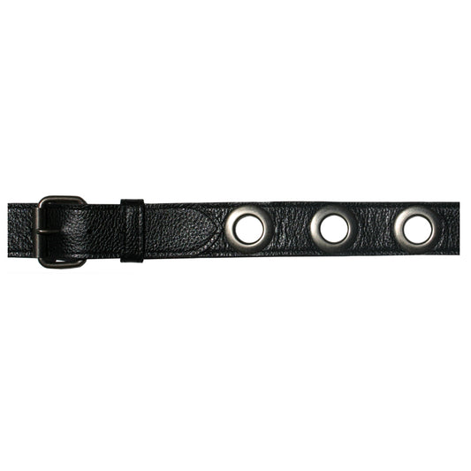Grommet Belt - Black Antique Nickel
