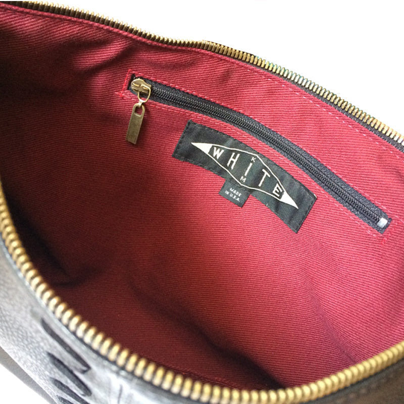 Laced Detail Bag- Dull Black Metallic