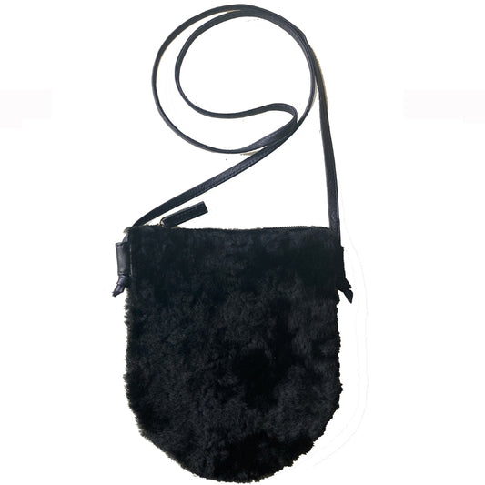 Shearling Crossbody - Black