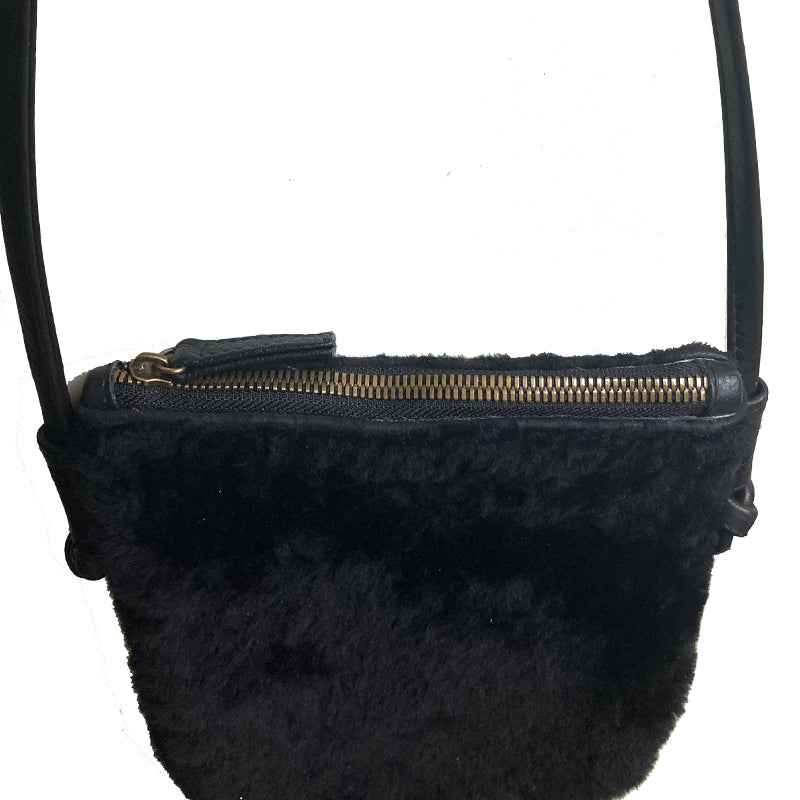 Shearling Crossbody - Black