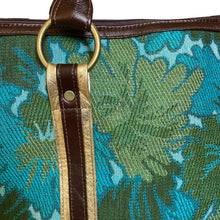 Load image into Gallery viewer, Weekender Travel Bag - Electric Blue Floral
