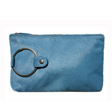 Load image into Gallery viewer, Ring Clutch - Blue Fur
