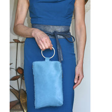 Load image into Gallery viewer, Ring Clutch - Blue Fur
