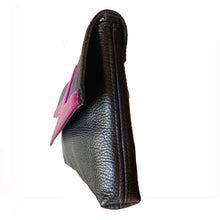 Load image into Gallery viewer, Lightning Bolt Bag - Black with Hot Pink

