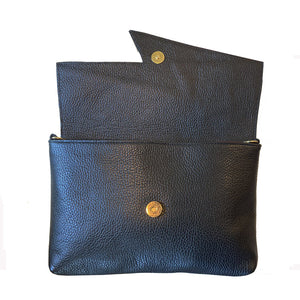 Lightning Bolt Bag - White with Gold
