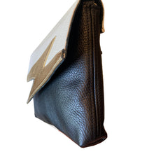 Load image into Gallery viewer, Lightning Bolt Bag - White with Gold

