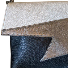 Load image into Gallery viewer, Lightning Bolt Bag - White with Silver
