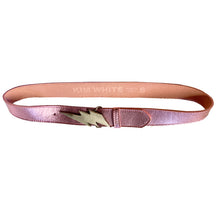 Load image into Gallery viewer, Lightning Bolt Belt - Pink Metallic
