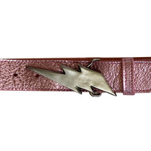 Load image into Gallery viewer, Lightning Bolt Belt - Pink Metallic
