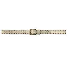 Load image into Gallery viewer, Skinny Studded Belt - Bone
