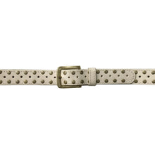 Load image into Gallery viewer, Skinny Studded Belt - Bone
