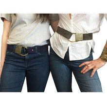Load image into Gallery viewer, Cast Rope Belt - Tan Suede with Antique Brass
