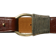 Load image into Gallery viewer, Cast Rope Belt - Cognac Leather
