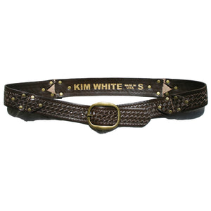 Interlock Embossed Belt - Chocolate