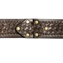 Load image into Gallery viewer, Interlock Embossed Belt - Chocolate
