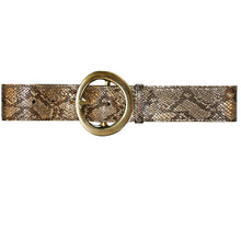 Load image into Gallery viewer, Big Chunky Waist Belt - Gold Metallic Snake
